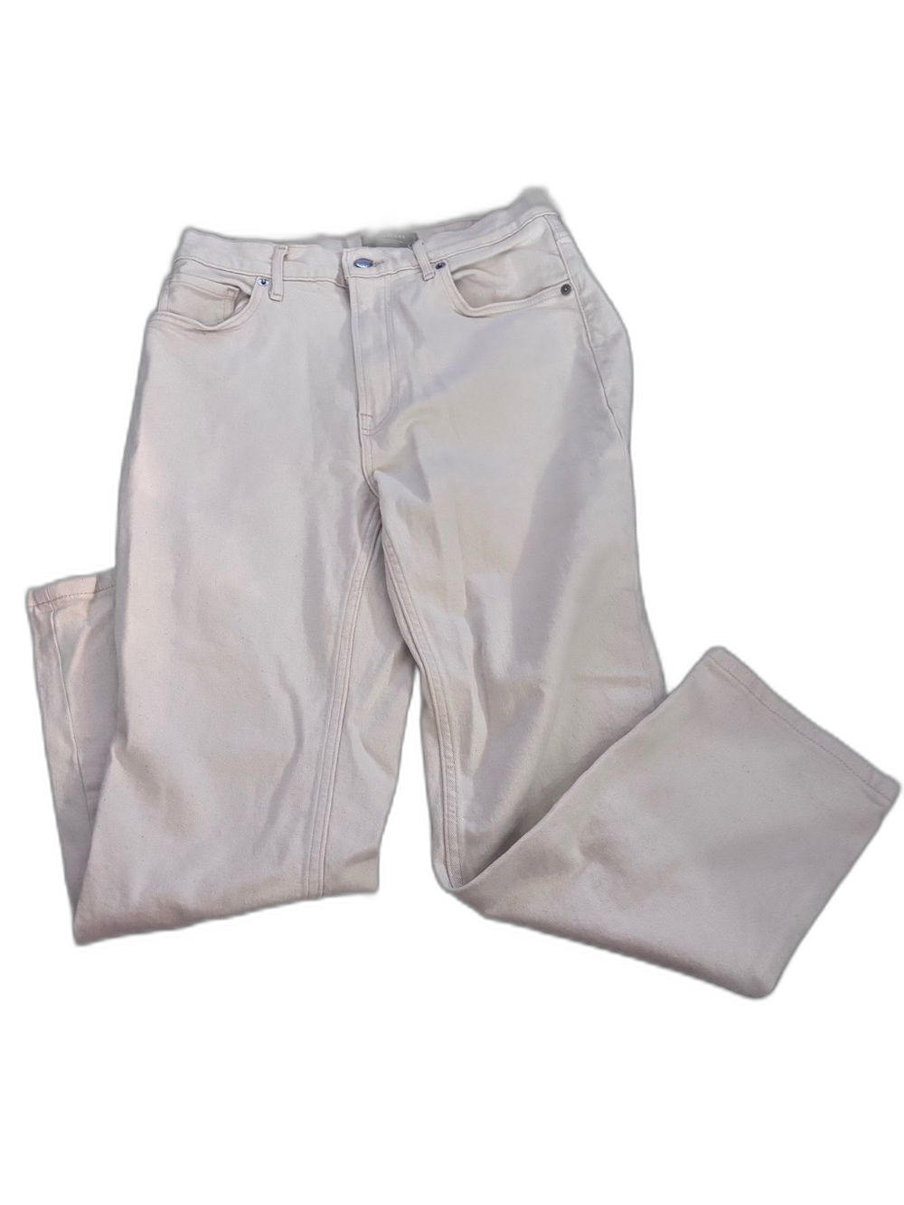 Everlane The Original Cheeky Jean Crop Organic Cotton White Size 29